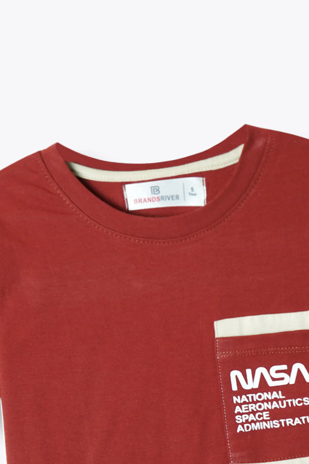 Premium Quality "NASA" Printed Rust Colour Boys Summer Suit